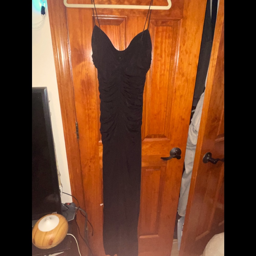 Vintage 2000 Black sexy gown with spaghetti straps